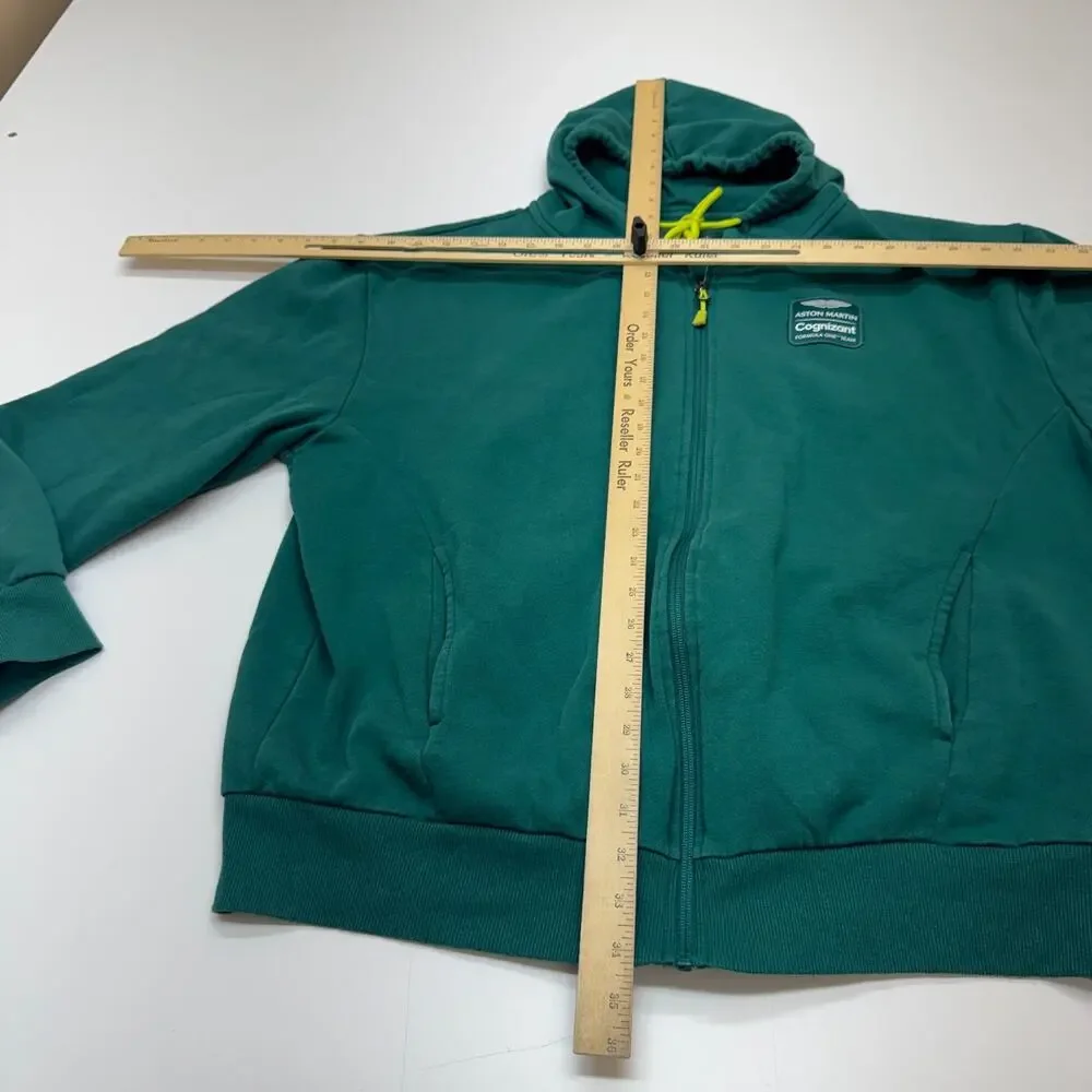 Aston Martin Cognizant F1 Team Hoodie Mens XL Green Pelmark Racing